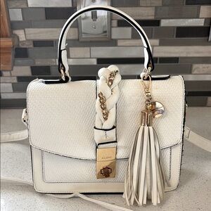 Aldo White and Gold Women's Bag
